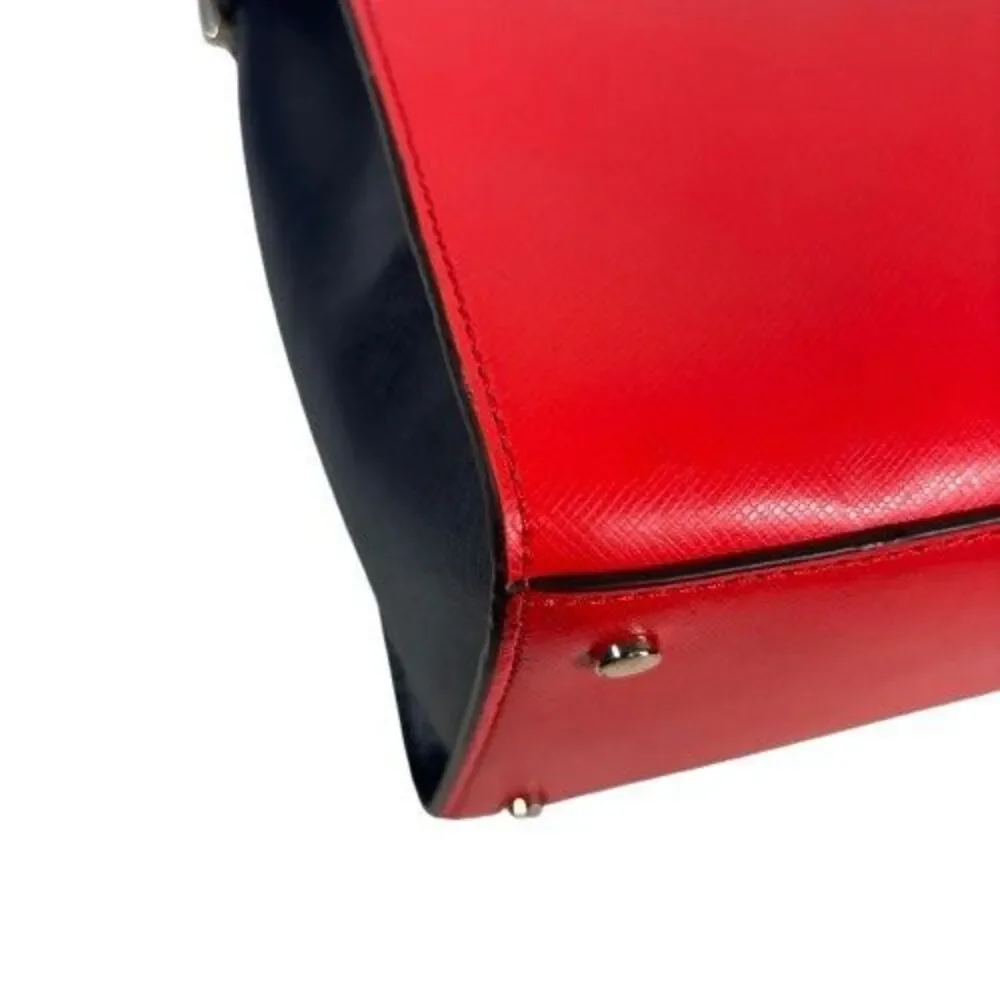 Kate Spade Staci Cameron Leather Satchel Crossbody Patriotic Summer 4th of July